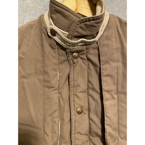 Vintage Bomber Jacket Men’s Small Light Brown Over Sized Pacific Trail Chinstrap - Picture 2 of 16